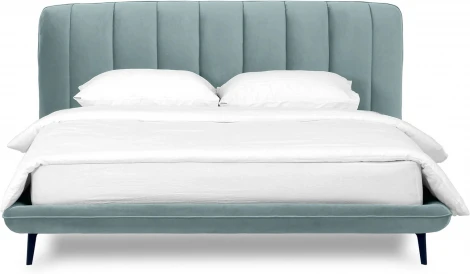 Кровать Amsterdam 1800 ОГОГО (арт.583435), (Велюр/Бирюзовый)