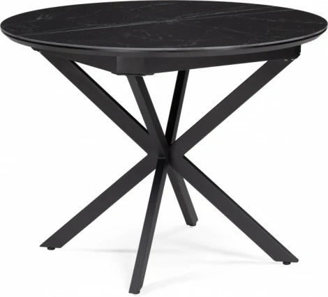 Керамический стол Сигел 100 (Сигел 100(130)х100х76 черный) Woodville арт.592577