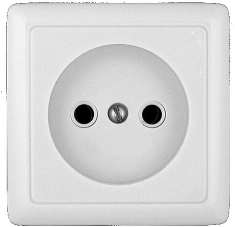 Розетка накладная без заземления (белый) Systeme Electric HIT RA10-131-B