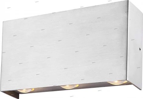 Светильник настенный уличный светодиодный Globo Line, 6 плафонов, никель, прозрачный