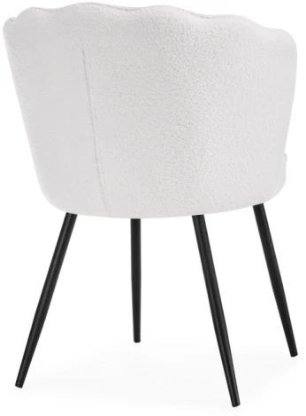 Стул Woodville на металлокаркасе Coral white / black 15587