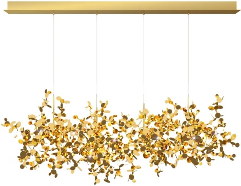 Подвесная люстра Loft It Spark 10101/4 Gold (220V, на проводе, лепестки)