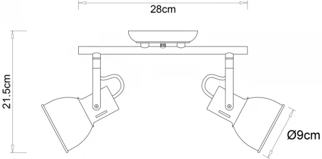 Спот на штанге Arte Lamp Jovi A1677PL-2GO (220V)