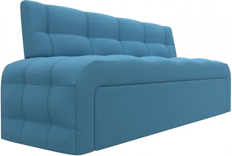 Диван кухонный прямой Люксор (Голубой/Рогожка) Лига Диванов арт.123865
