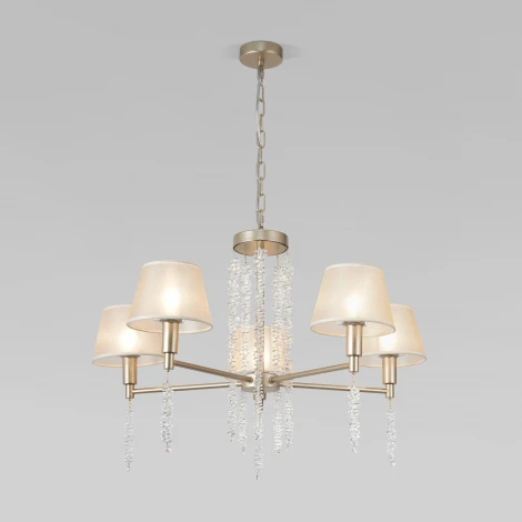 Подвесная люстра Eurosvet Charuel 60148/5 матовое золото (220V, на цепи)