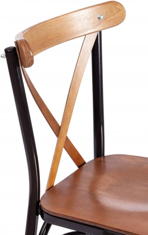 Стул CROSSY (mod. 251) Tetchair (Орех,Черный).