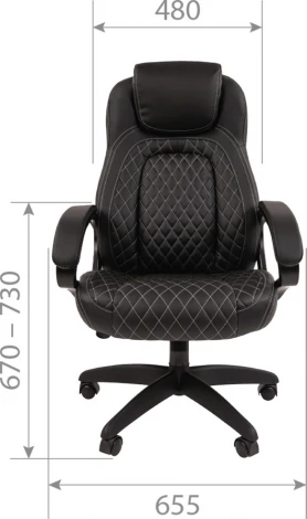 Компьютерное кресло CHAIRMAN 432 (Пластик,Экокожа/Черный)