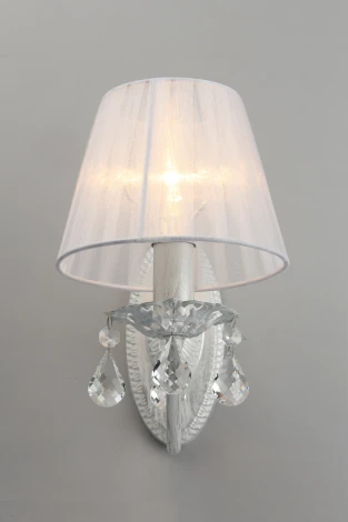 Бра настенное Bantine OML-53211-01 (220V, хрусталь, подвески, круглые)