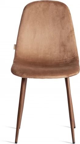 Стул BREEZE (mod. JSC-58) / 1 шт. в упаковке (Велюр,Металл  /Темно-коричневый,Орех)
