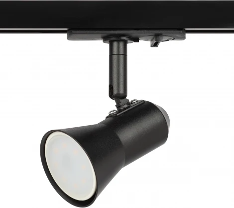 Трековый светильник однофазный ЭРА TR37-GU10 BK (220V)