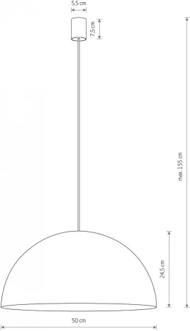 Подвесной светильник Nowodvorski Hemisphere Super L White 10696 (220V, на проводе)