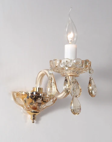 Бра Favourite Brendy 1738-1W (220V, хрусталь, подвески, подсвечник, свеча)