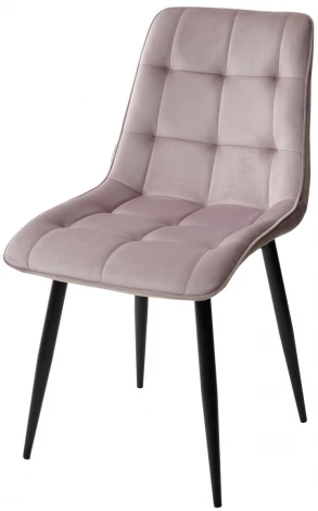 Обеденный стул M-City CHIC BLUVEL-91 сиреневый / черный каркас