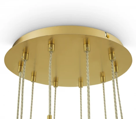 Подвесная люстра каскадная Freya Borgy FR5379PL-10G (220V, на проводе)