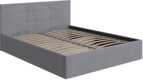 PROxSON Кровать Vector с бельевым ящиком (Ткань: Рогожка Тетра Стальной) 140x200