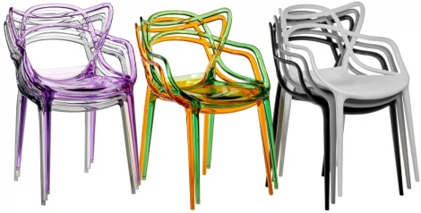 Стул Masters прозрачный зелёный Bradex Home FR 0865