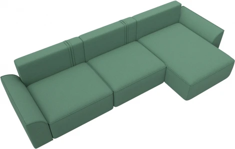 Диван угловой Лига-048 НПБ лонг Лига Диванов (Рогожка) арт.128488