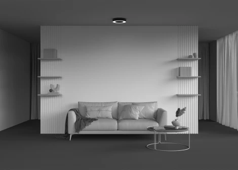 Потолочный светильник круглый светодиодный Maytoni Lua C093CL-24W4K-B (220V, круглые)