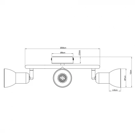 Спот Arte Lamp Falena A3115PL-3SS