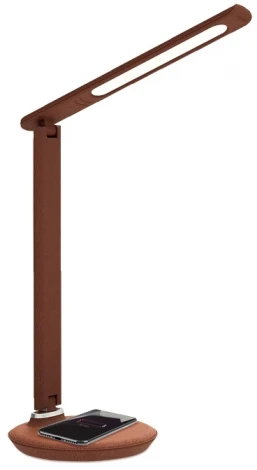 Офисная настольная лампа с беспроводным ЗУ складываемая Ambrella Desk DE522 (LED, 220V, диммер, сенсорный выключатель)