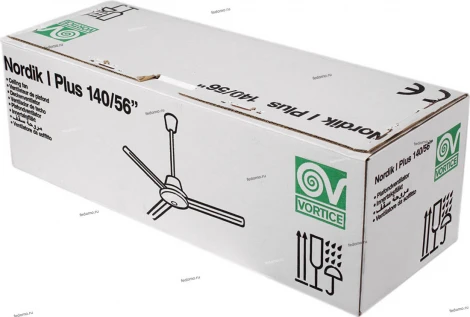 Вентилятор потолочный Vortice Nordik International Plus, 3 лопасти, белый