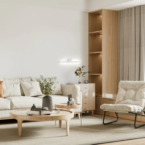 Настенный светодиодный светильник Escada Line 10281/1LED White 10Вт, металл/силикон, белый (220V)