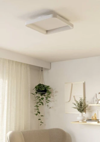 Потолочный светильник светодиодный Eglo Loretello 901248 12W(LED), 350X350, пластик, сталь, белый, 2700-6500K