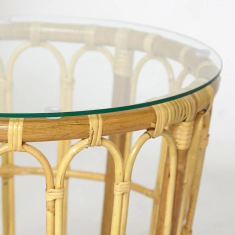 Комплект террасный AKIRA /с подушкой/ Natural (натуральный) (skin rattan eco)