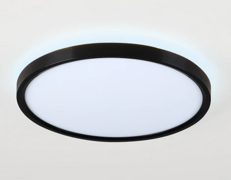 Потолочный светодиодный светильник круглый с подсветкой Ambrella Orbital Air FZ3055 (220V, круглые, IP44)