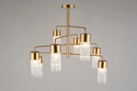 Люстра потолочная на штанге Cesana OML-67107-08 (220V)