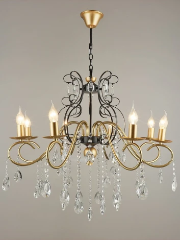 Подвесная люстра Reluce 04752-0.4-08 (220V, подвески, на цепи, подсвечник, свеча)