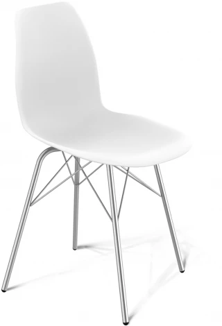 Стул SHT-ST29/S64 белый/хром лак от фабрики Sheffilton