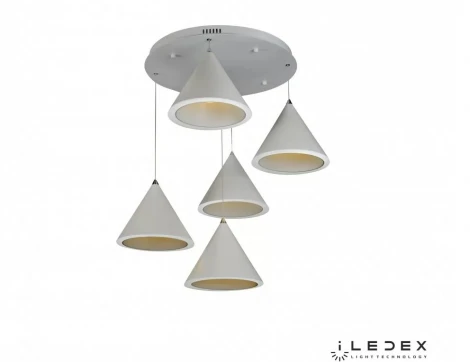 Подвесной светильник светодиодный WL8858-5 WH iLedex МУН (220V, на проводе)