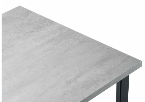 Стол Notta Лота Лофт 120 25 мм бетон / черный матовый 489666