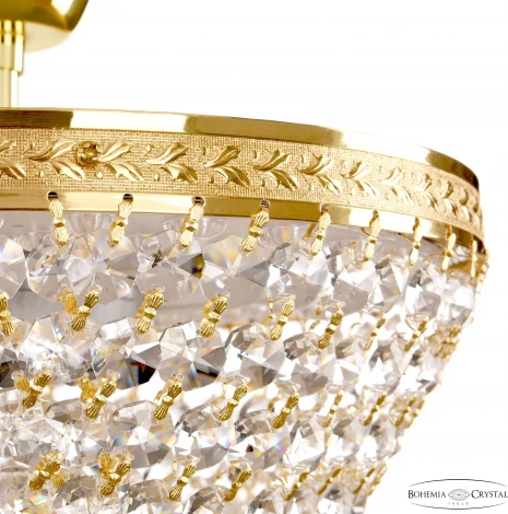 Потолочная люстра на штанге Bohemia 1932 19321/25IV/LED-DIM G (регулировка яркости, 220V, хрусталь, пульт управления, круглые)