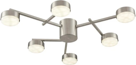 Потолочная люстра Lumion Dabra 8115/6C никель, металл LED GX53 6*7W 220V