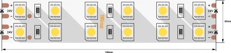 Светодиодная лента SWG SWG5120-24-28.8-WW