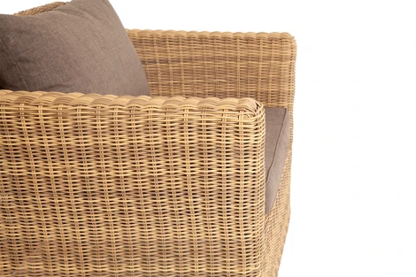 Кресло из искусственного ротанга, цвет соломенный 4SIS Капучино YH-C1130W-3