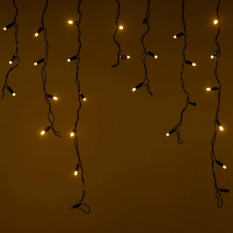 Светодиодная гирлянда ARD-EDGE-CLASSIC-2400x600-BLACK-88LED-FLASH Warm/Warm (230V, 6W) (IP65)