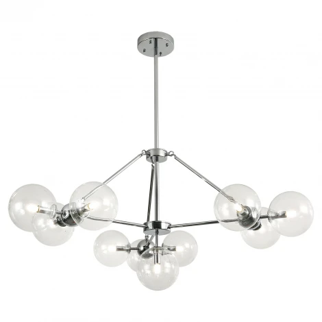 Потолочная люстра на штанге Lussole Hartwell LSP-8392 (220V, шарики, молекулы, IP21)