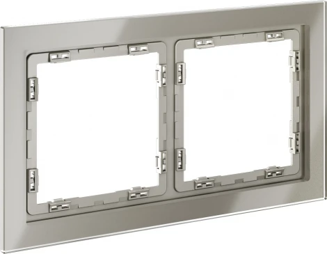 Рамка на 2 поста (шелк, стекло) Voltum S70 VLS110204