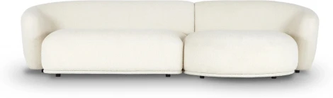 Диван Fabro ОГОГО (арт.850429), (Ткань,Букле/Белый)