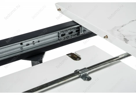 Стол Woodville Миссандея белый мрамор / графит 462085