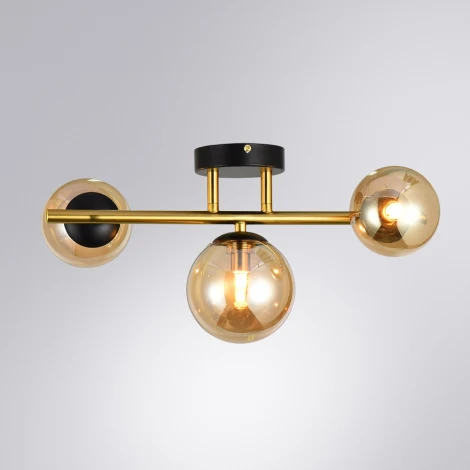 Потолочная люстра на штанге Arte Lamp Gemini A2243PL-3PB (220V, шарики)
