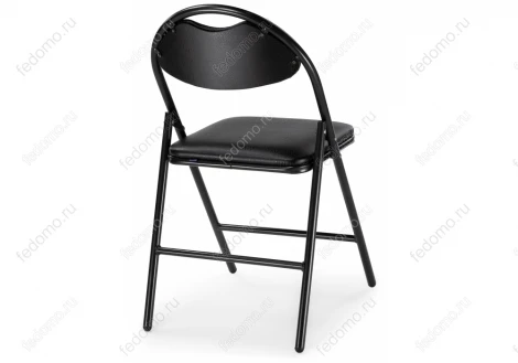 Стул Woodville на металлокаркасе Gika черный / темный мусс 454011