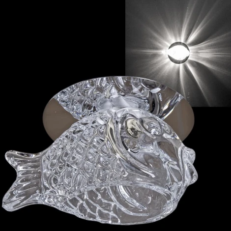 Встраиваемый точечный светильник Reluce 08074-9.0-001H G9 CR (220V)