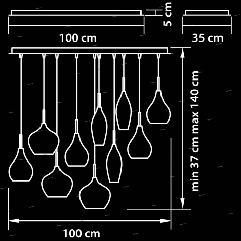 Подвесной светильник Lightstar Pentola 803120 (220V, на проводе)