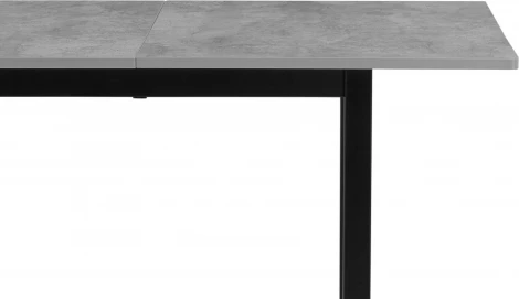Стол деревянный Woodville Аркон 110(130)х68х75 бетон / черный арт.611352