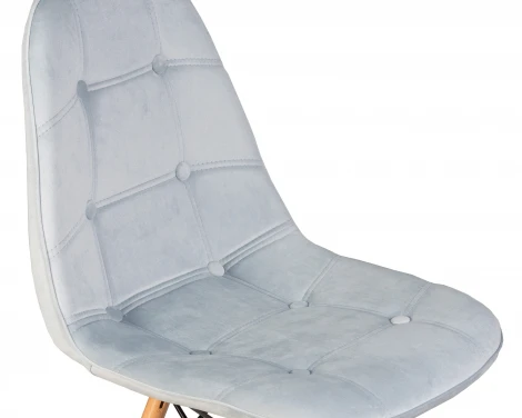 Стул обеденный BENNET (ножки светлый бук, пудрово-голубой велюр (HLR-15))