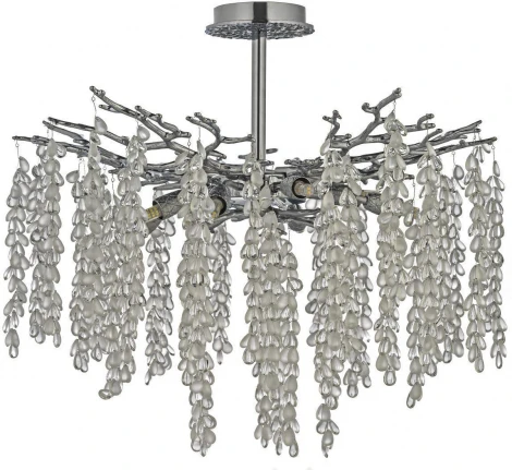 Потолочная люстра хрустальная на штанге Dio D`arte Tavenna Nickel Tavenna H 1.3.60.800 N (220V)